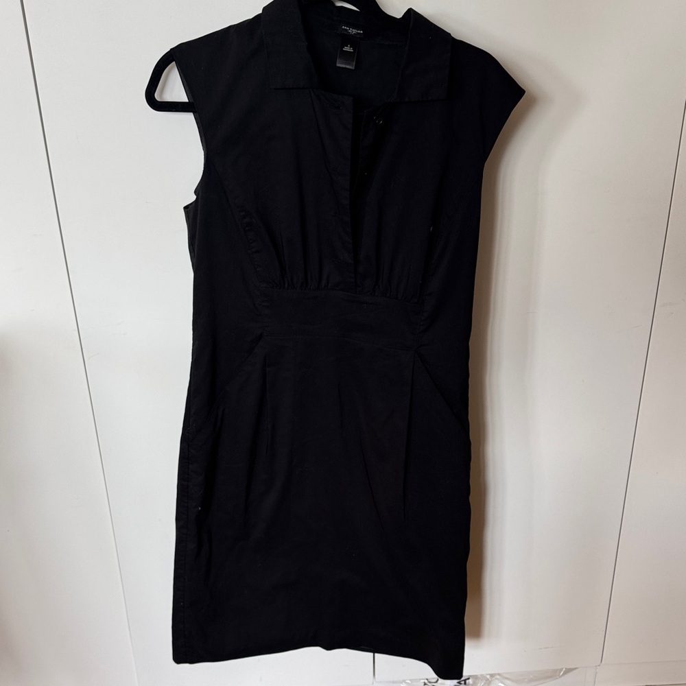 Ann Taylor Elegant Black Mini Dress